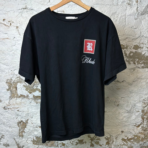 Rhude Back Monaco T-shirt Black Sz S