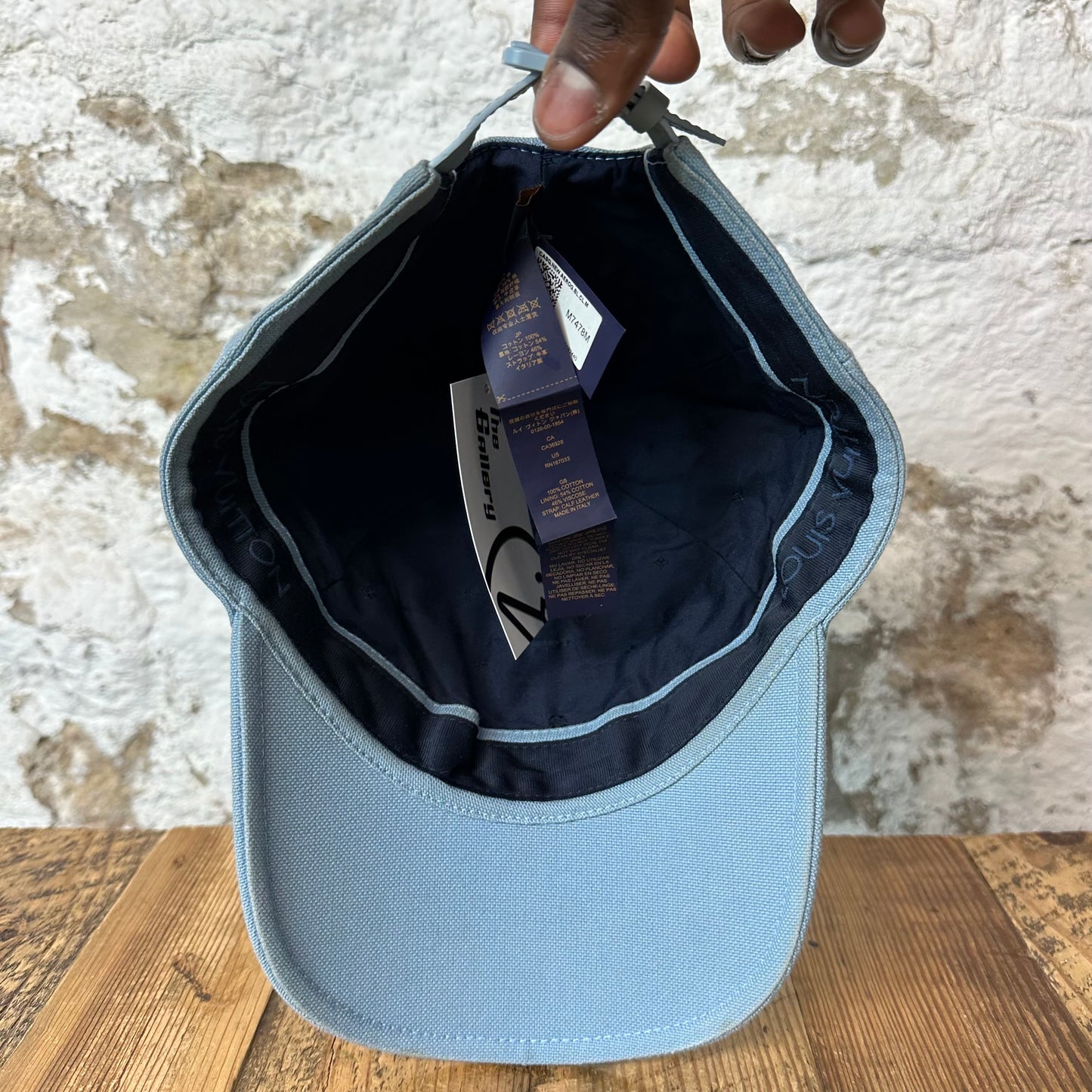 Louis Vuitton Aerogram Light Blue Hat Sz M