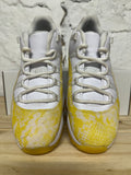 Air Jordan 11 Low Yellow Snakeskin Sz 9.5 (11W)