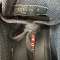 Prada Americas Cup Royal Blue Patent Black Sneaker Sz 8