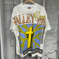 Vale Thunder Cross Bling White T-Shirt Sz M