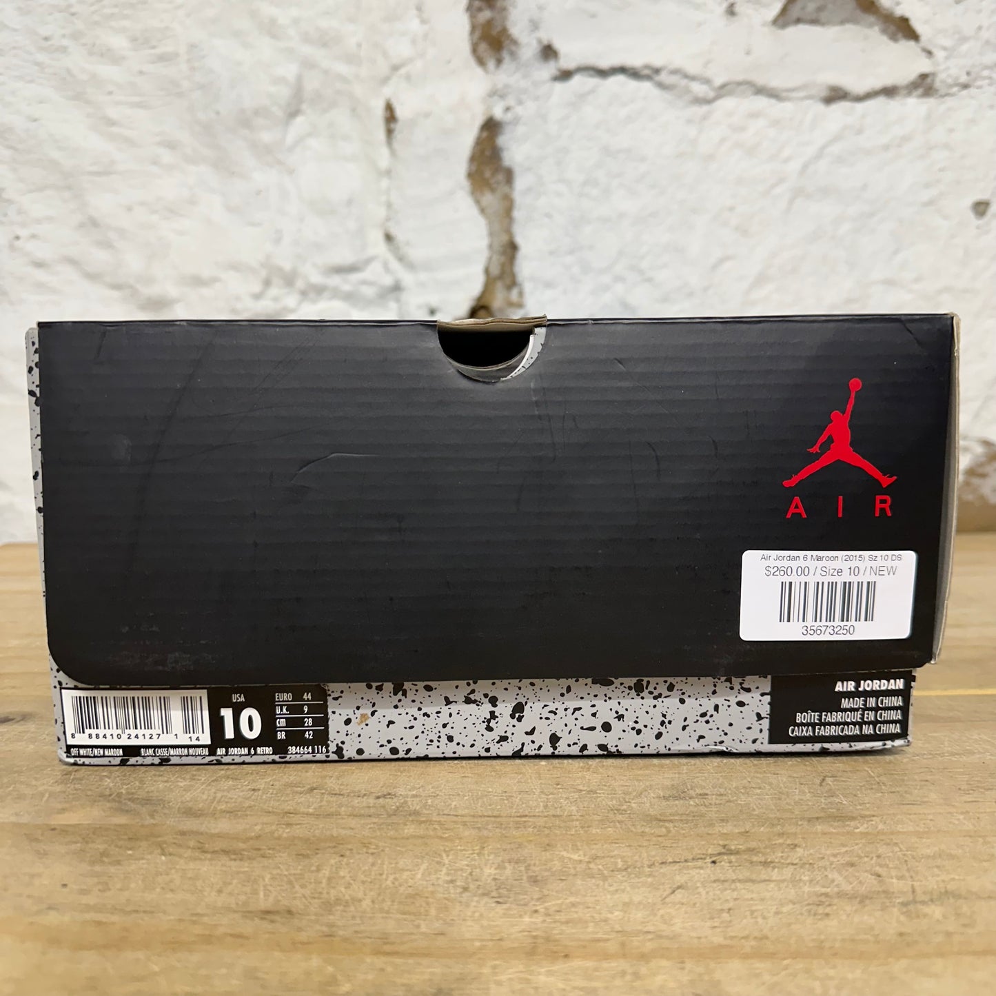 Air Jordan 6 Maroon (2015) Sz 10 DS