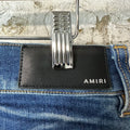 Amiri Plain Blue Honeycomb Denim Jeans Sz 31
