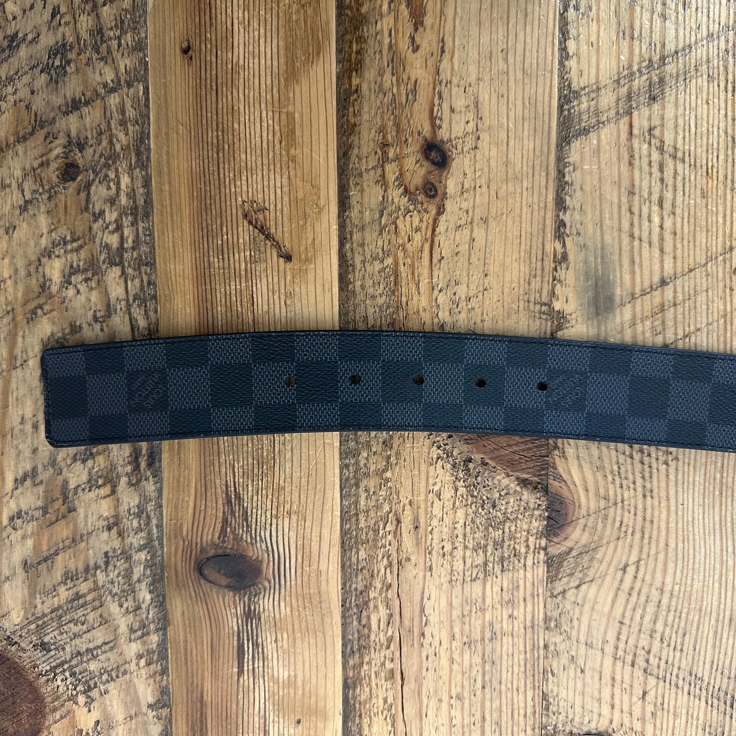 Louis Vuitton Damier Graphite Belt Sz (95/38) W/ Box