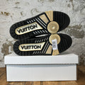 Louis Vuitton Black White Trainer Sneaker Sz 10 (8.5LV)