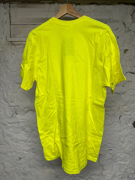 Supreme Standard Of Excellence Neon Yellow T-Shirt Sz L DS