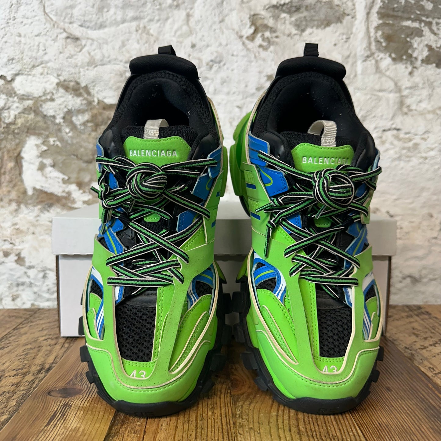 Balenciaga Track Runner Green Blue Sneaker Sz 10 (43)