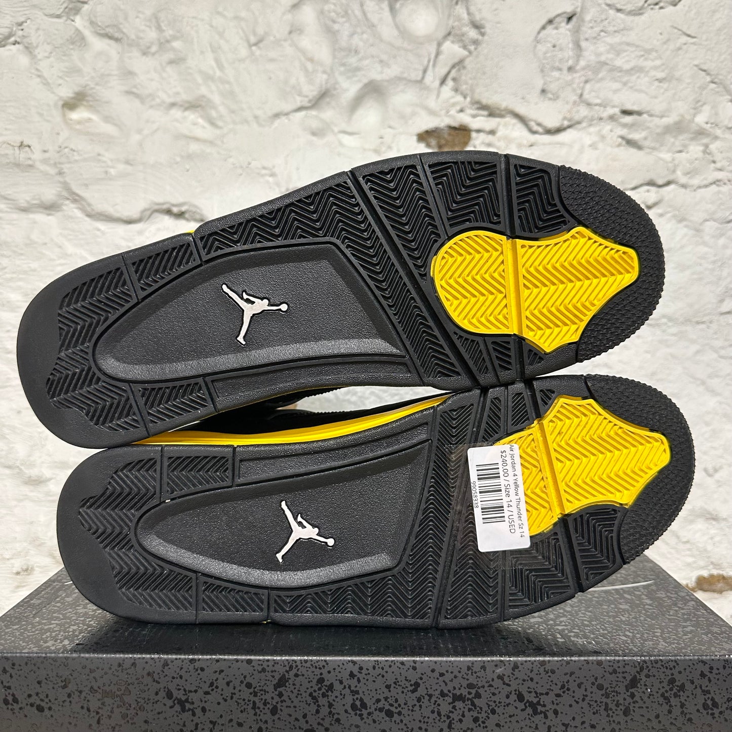 Air Jordan 4 Yellow Thunder Sz 14