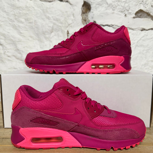 Nike Air Max 90 Premium Fireberry Sz 6 (7.5W)