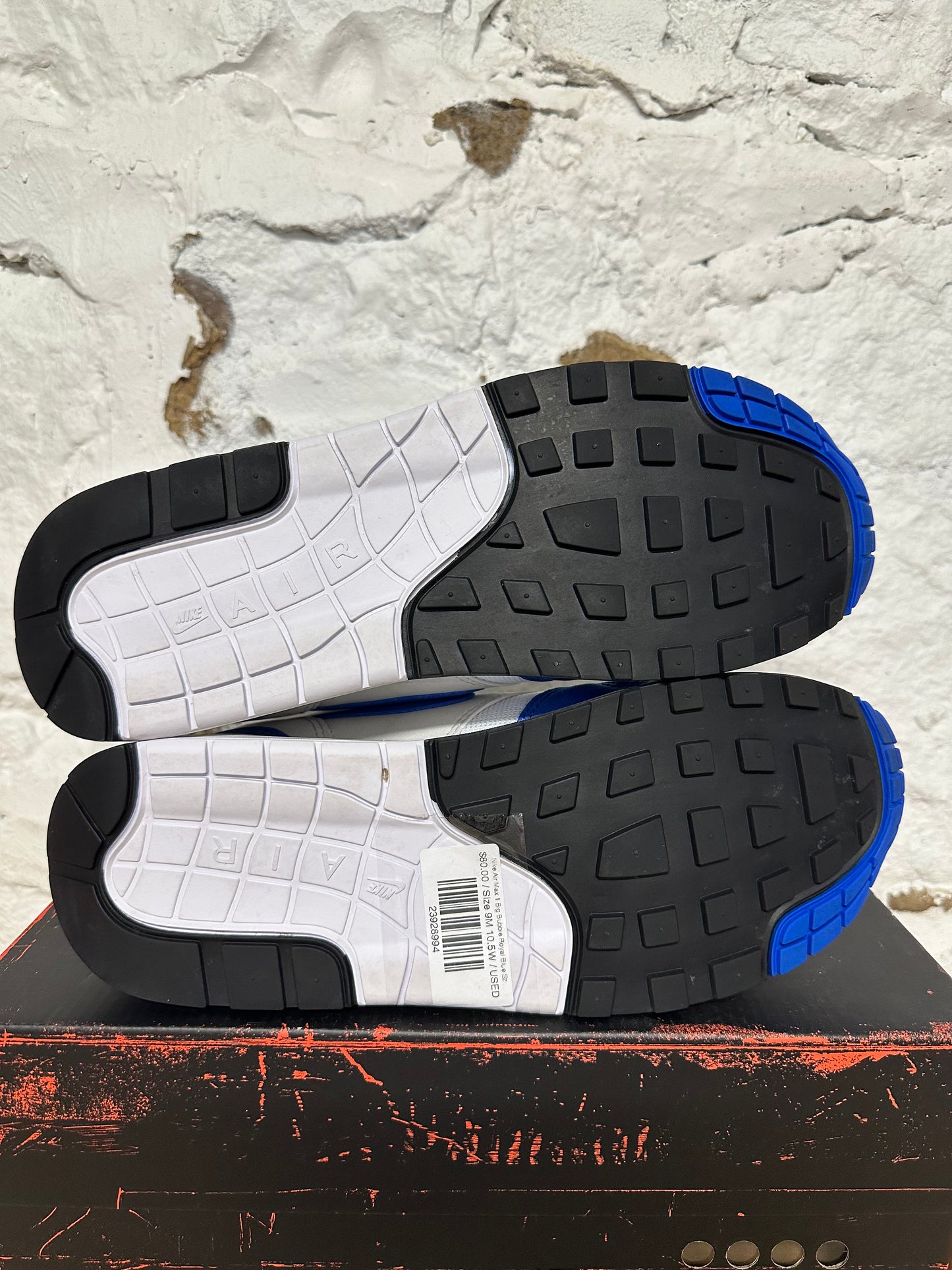 Nike Air Max 1 Big Bubble Royal Blue Sz 9 (10.5W)