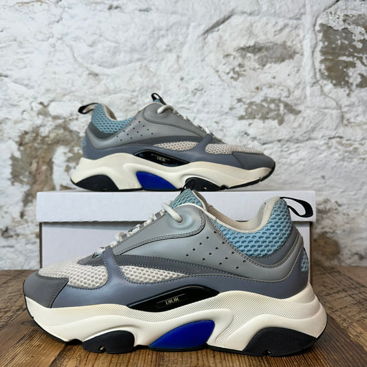 Dior B22 Gray White Blue Sneaker Sz 8 (41)