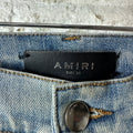 Amiri Multicolor Paisley Blue Denim Jeans Sz 28