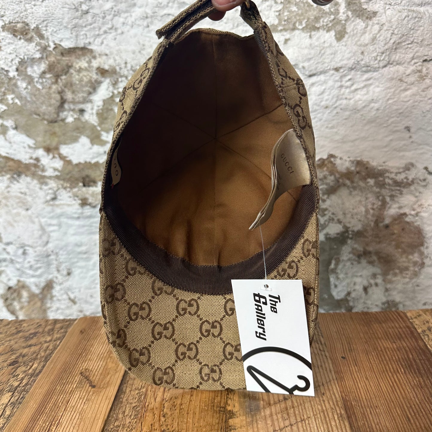 Gucci Brown GG Monogram Circle Logo Hat