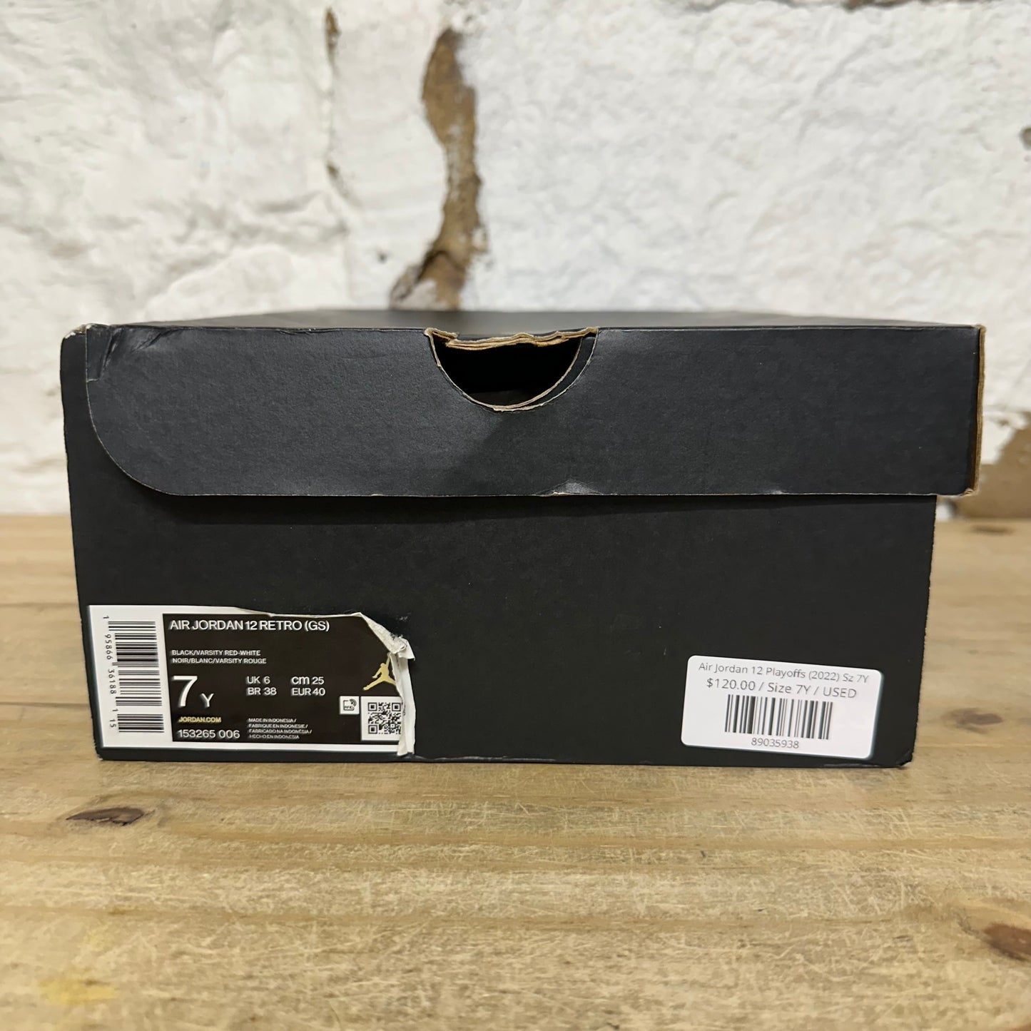 Air Jordan 12 Playoffs (2022) Sz 7Y