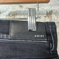 Amiri MX1 Camo Spell Black Denim Jeans Sz 30