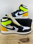 Air Jordan 1 High White Black Volt University Gold Sz 11 DS