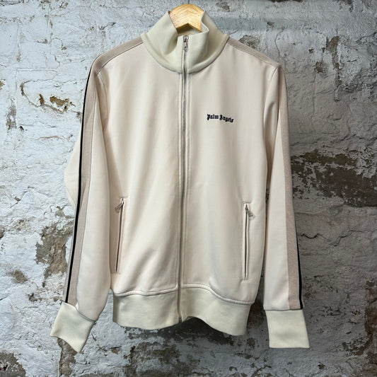 Palm Angels Beige Cream Track Jacket Sz M