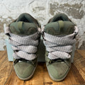 Lanvin Curb Grey White Lace Green Sneaker Sz 10 (43)