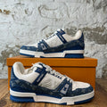 Louis Vuitton Denim Monogram Trainer Sneaker Sz 9.5 (8LV)
