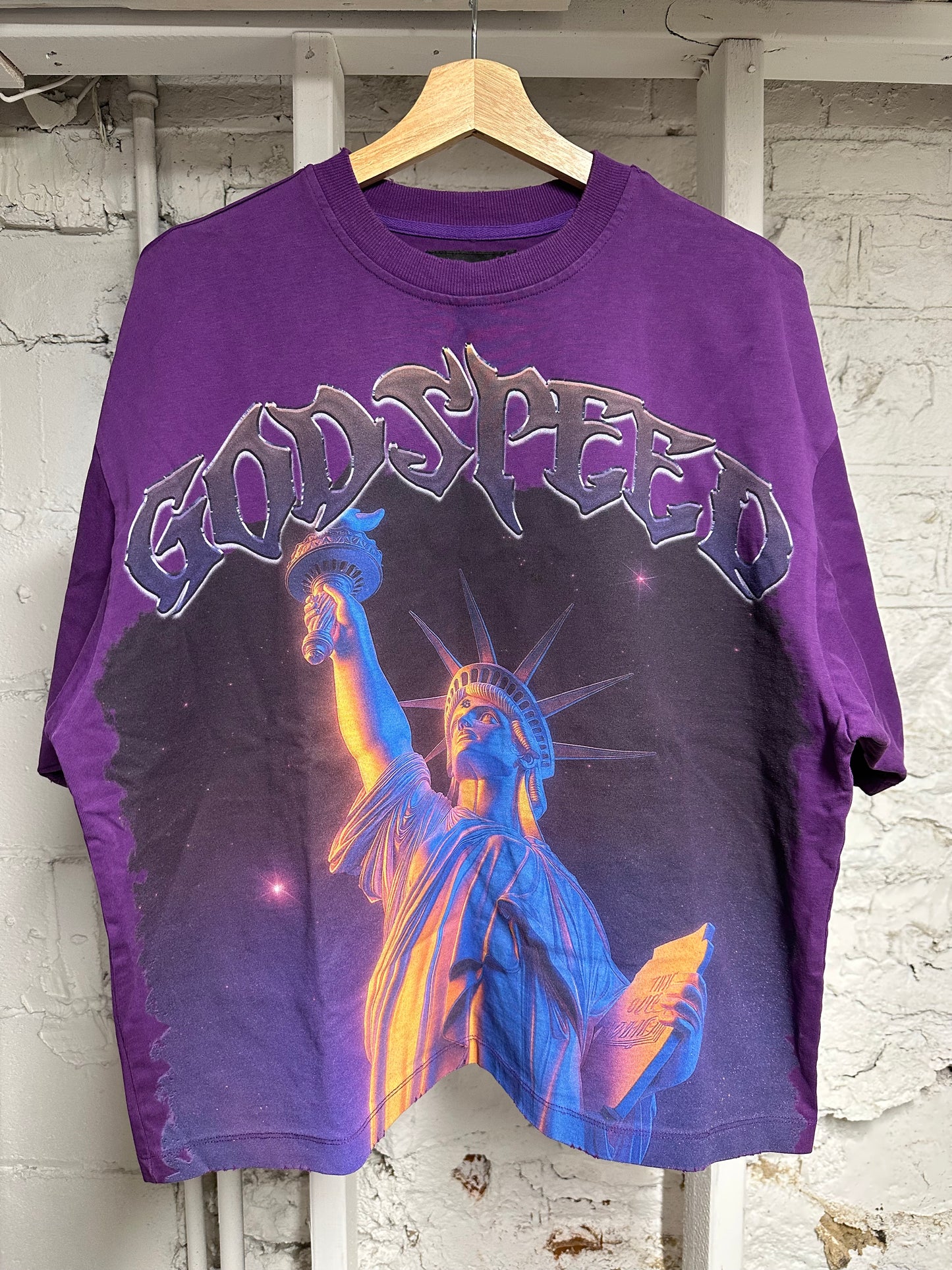 Godspeed Liberty Purple T-Shirt Sz S