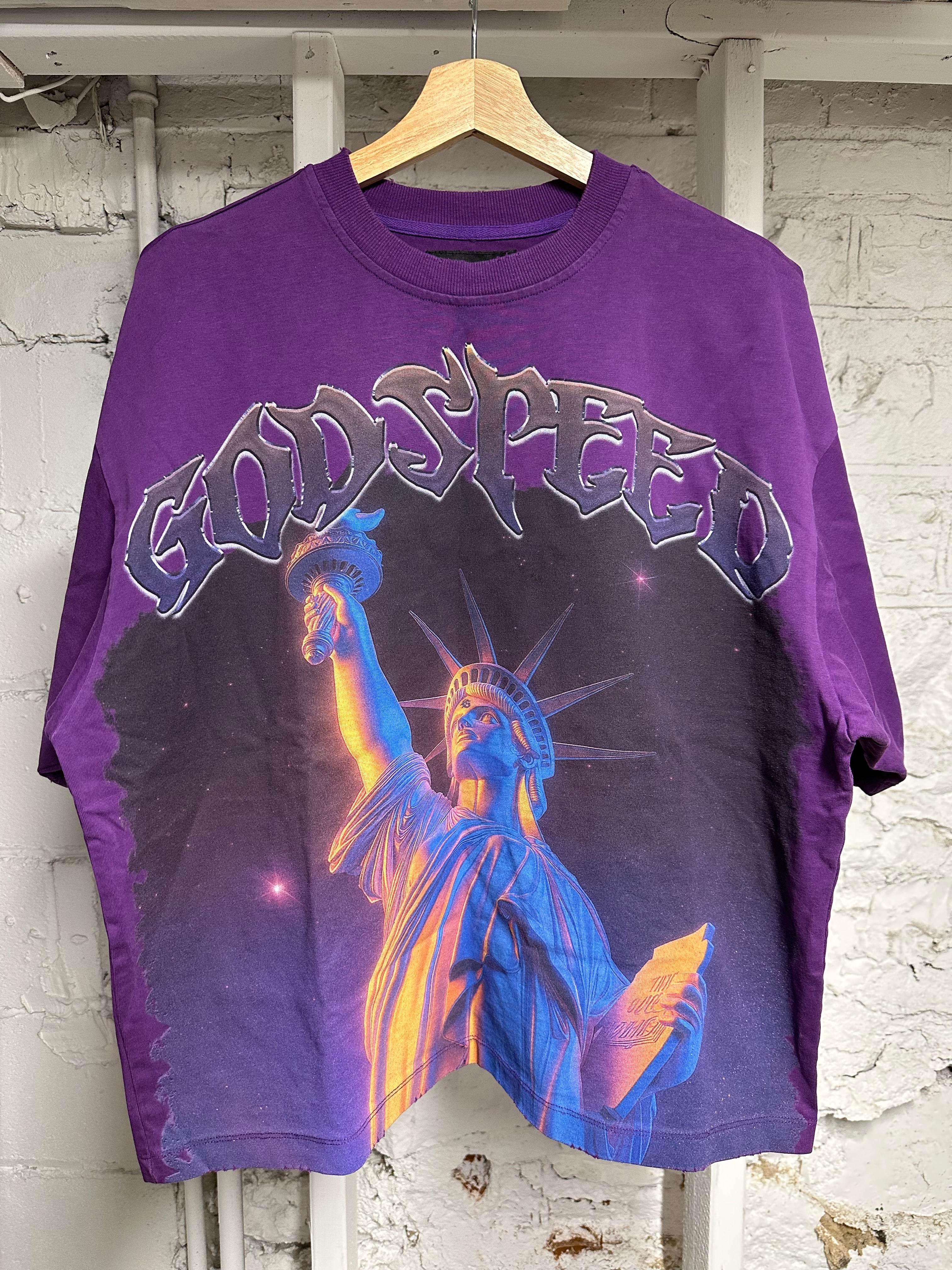 Godspeed Liberty Purple T-Shirt Sz S