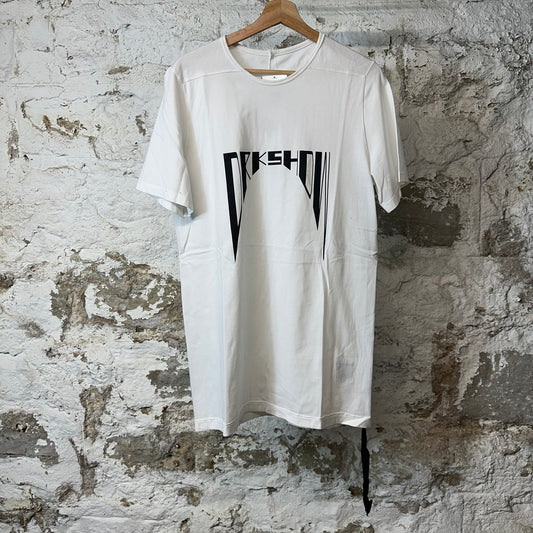 Rick Owens DRKSHDW Level Logo T-shirt White Sz M