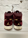 Air Jordan 1 Heiress Velvet Sz 7Y