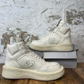 Rick Owens High TURBOWPN White Cream Sneaker Sz 8.5