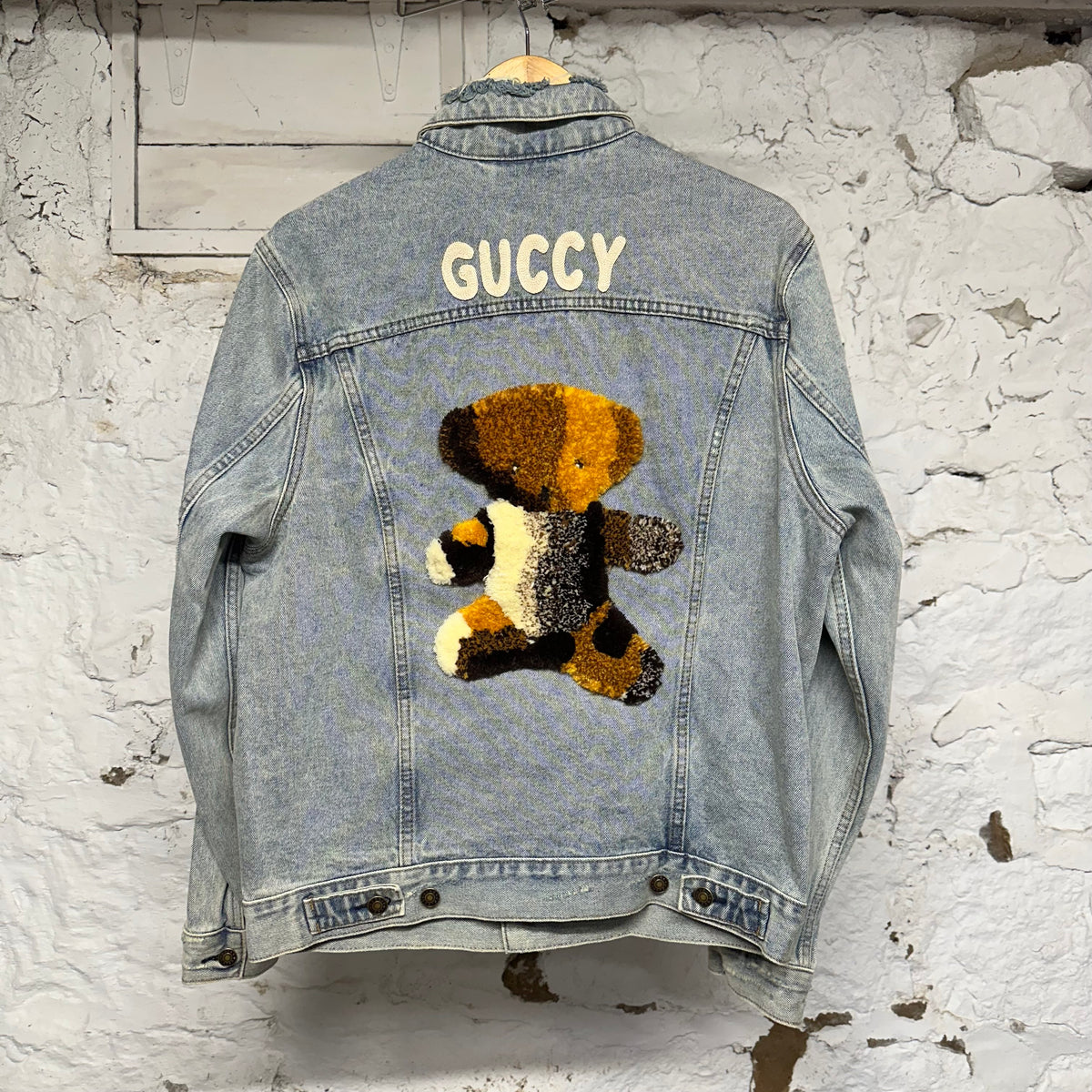 Gucci Teddy Bear Denim Jacket Sz M