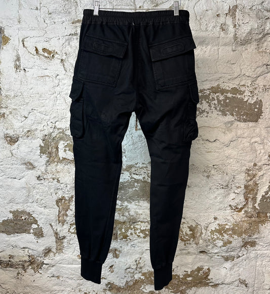 Rick Owens Mastadon Cargo Sweatpants Black Sz M