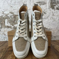 Christian Louboutin High Beige Knit White Sneaker Sz 11 (44)