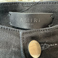 Amiri MX2 Black Patch Black Denim Jeans Sz 36
