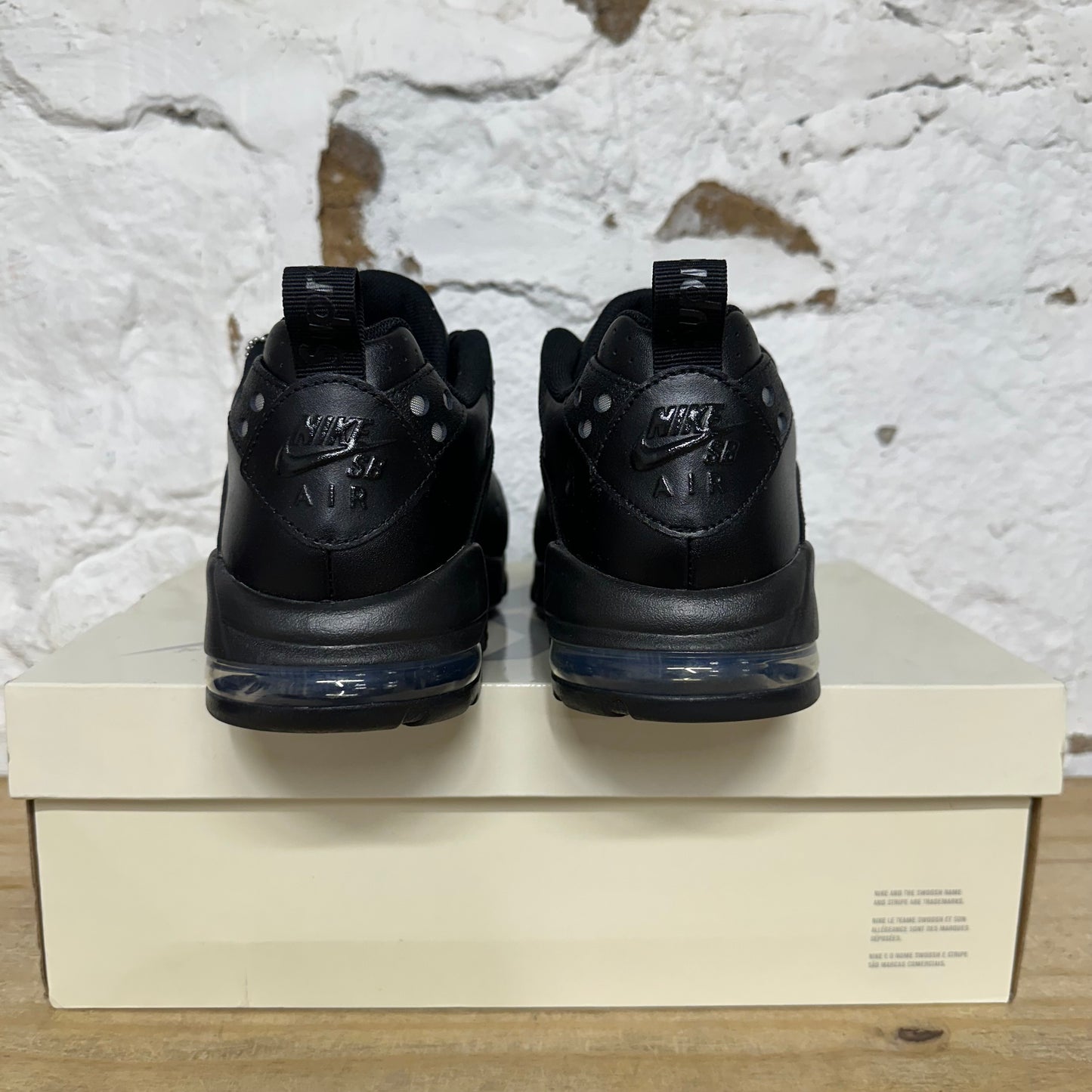 Nike Supreme SB Air Max 2 CB 94 Low Black Sz 11