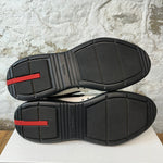 Prada Americas Cup White Patent Red Black Sz 11 No Box