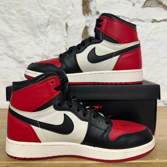 Air Jordan 1 High Bred Toe Sz 5.5Y