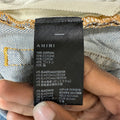 Amiri Camo Bones Blue Denim Jeans Sz 30