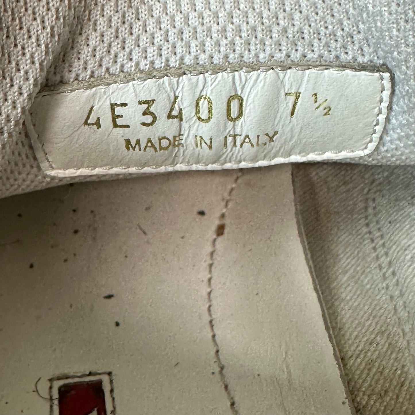 Prada Americas Cup Grey Patent White Sneaker Sz 7.5