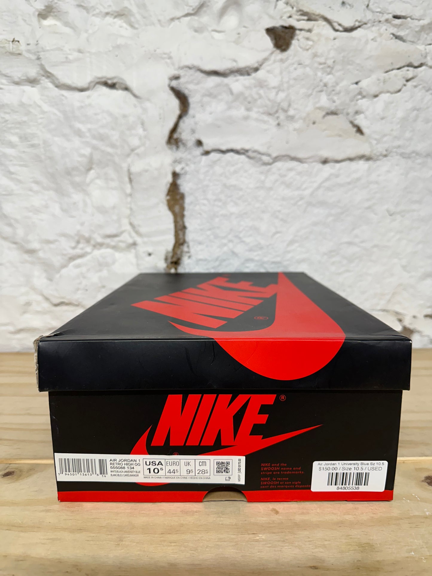 Air Jordan 1 University Blue Sz 10.5