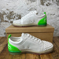 Christian Louboutin Green White Spike Sneaker Sz 11 (44) DS