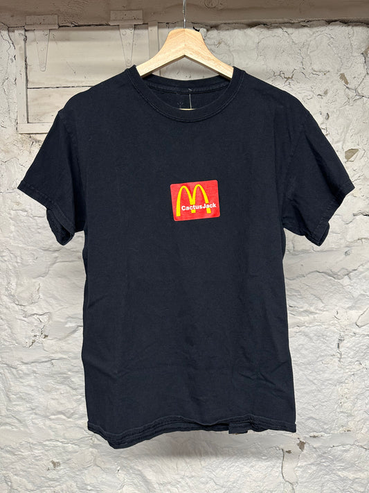 Travis Scott CJ Mcdonalds Black T-Shirt Sz S