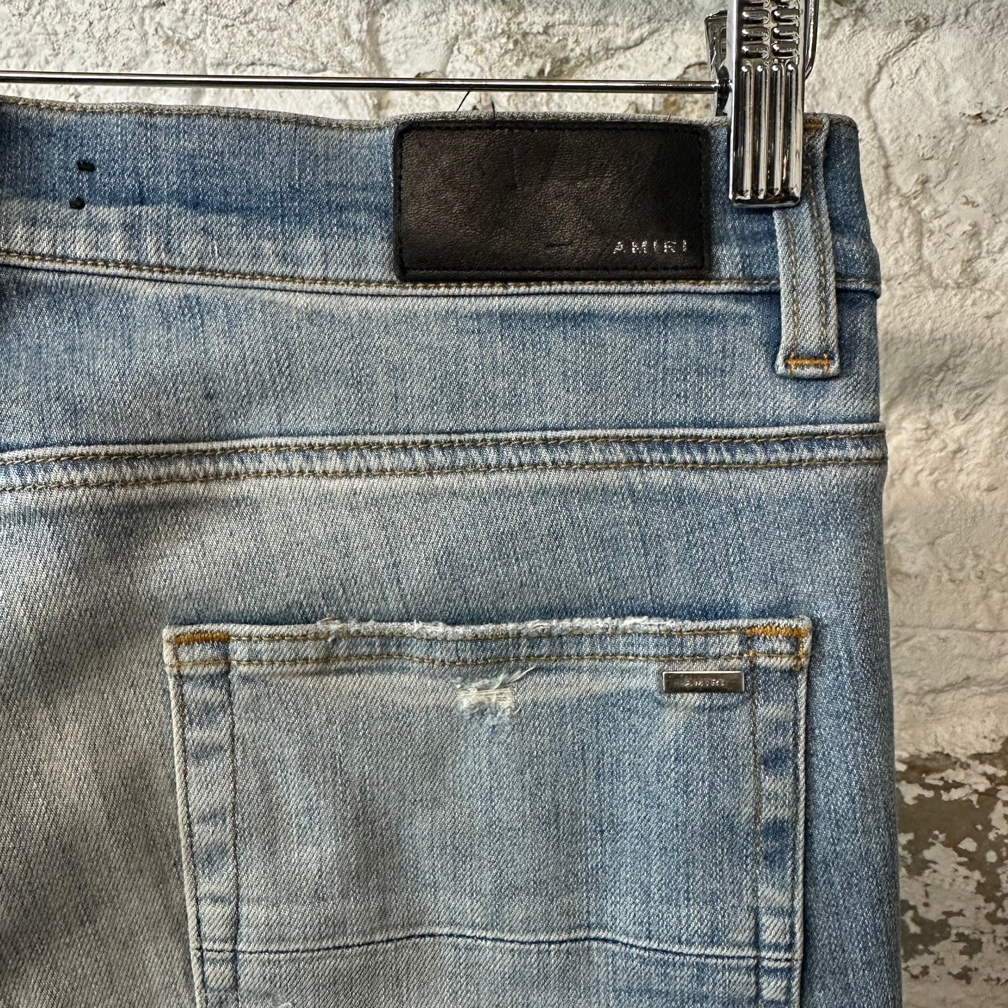 Amiri MX1 Blue Tie Dye Blue Denim Jeans Sz 32