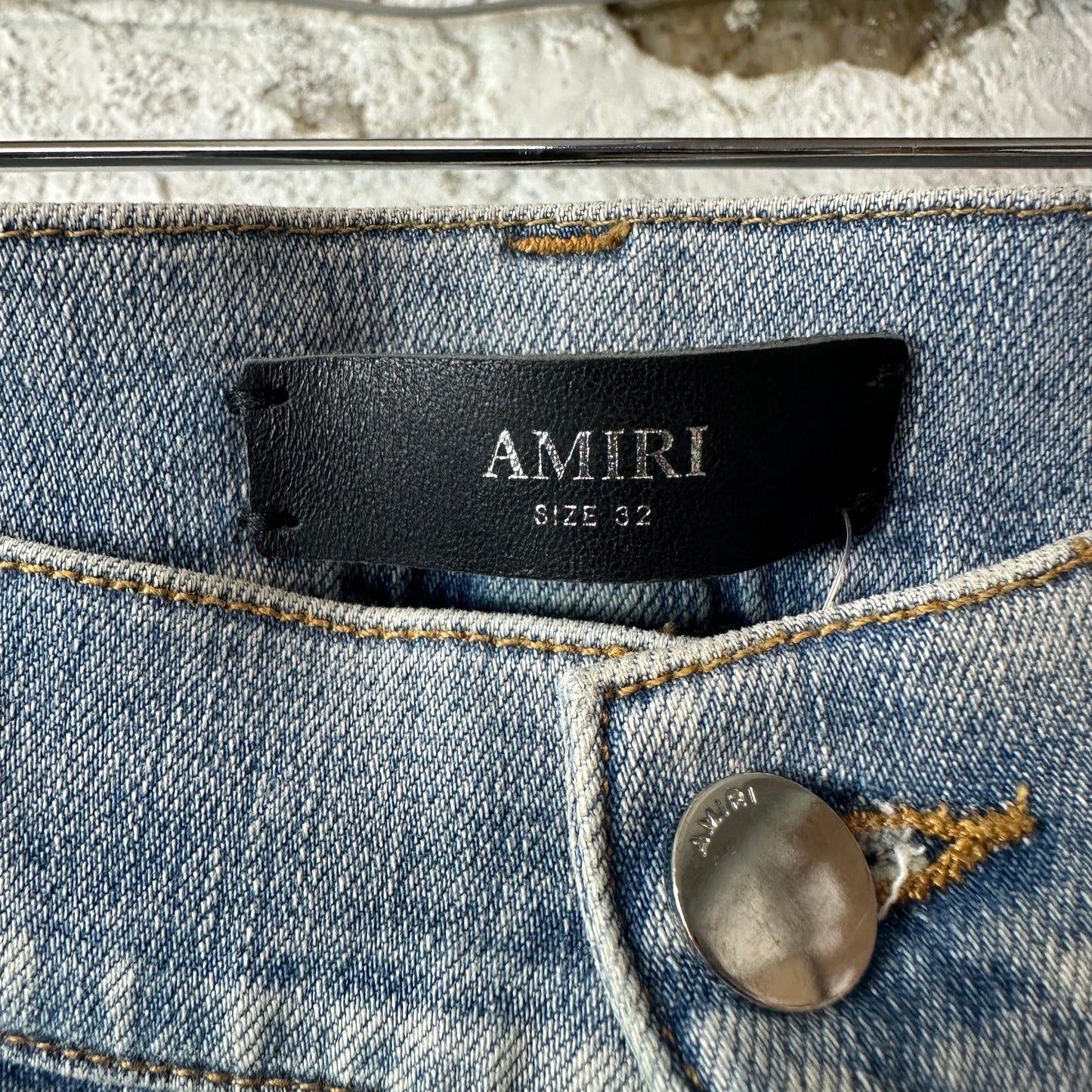 Amiri Plain Light Blue Denim Jeans Sz 32