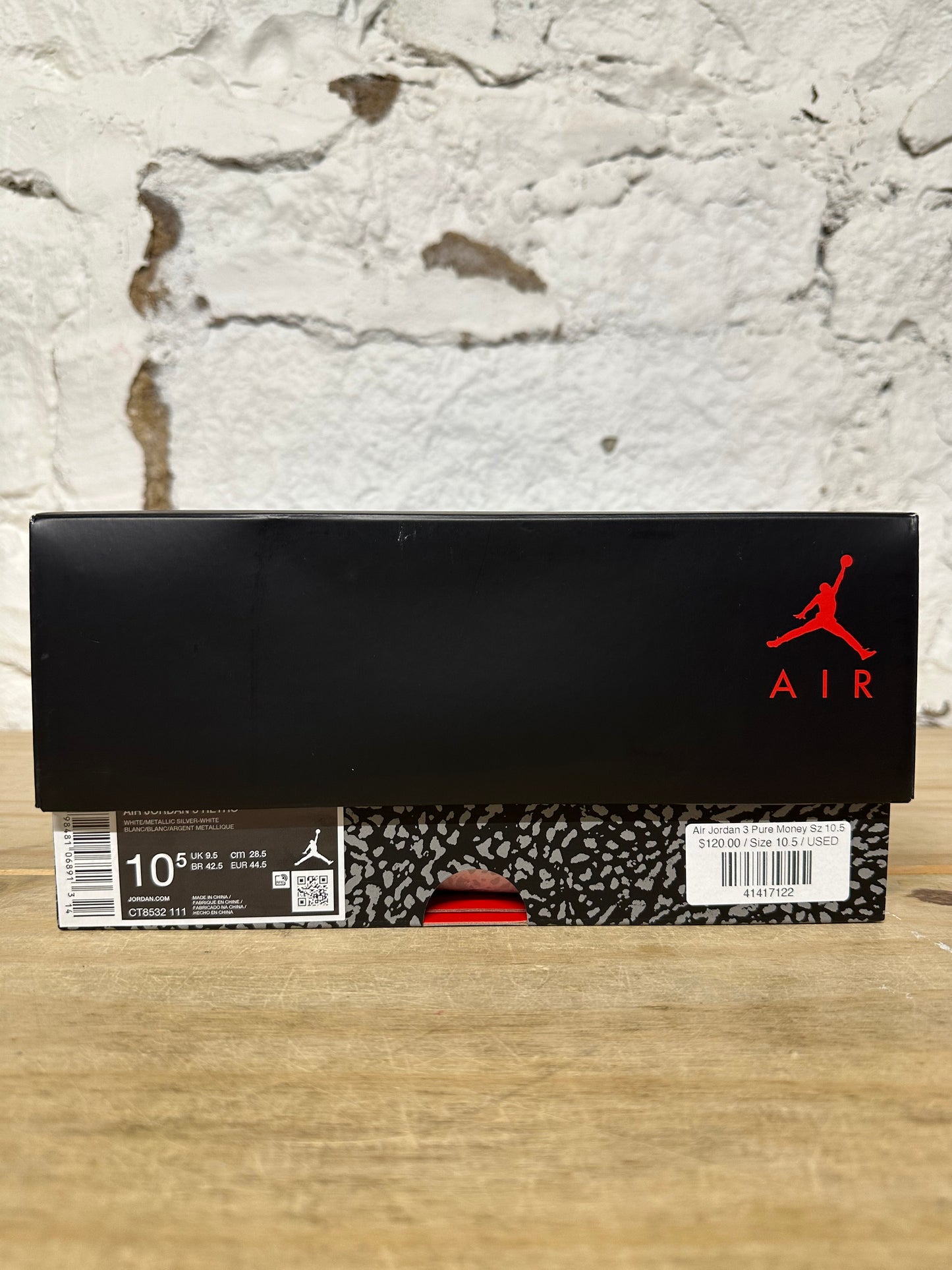 Air Jordan 3 Pure Money Sz 10.5