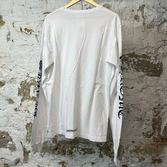 Chrome Hearts Sleeve Spell L/s White Sz L