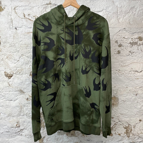Alexander Mcqueen Doves Green Hoodie Sz M