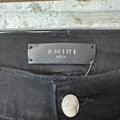 Amiri MX1 Snakeskin Black Denim Jeans Sz 31