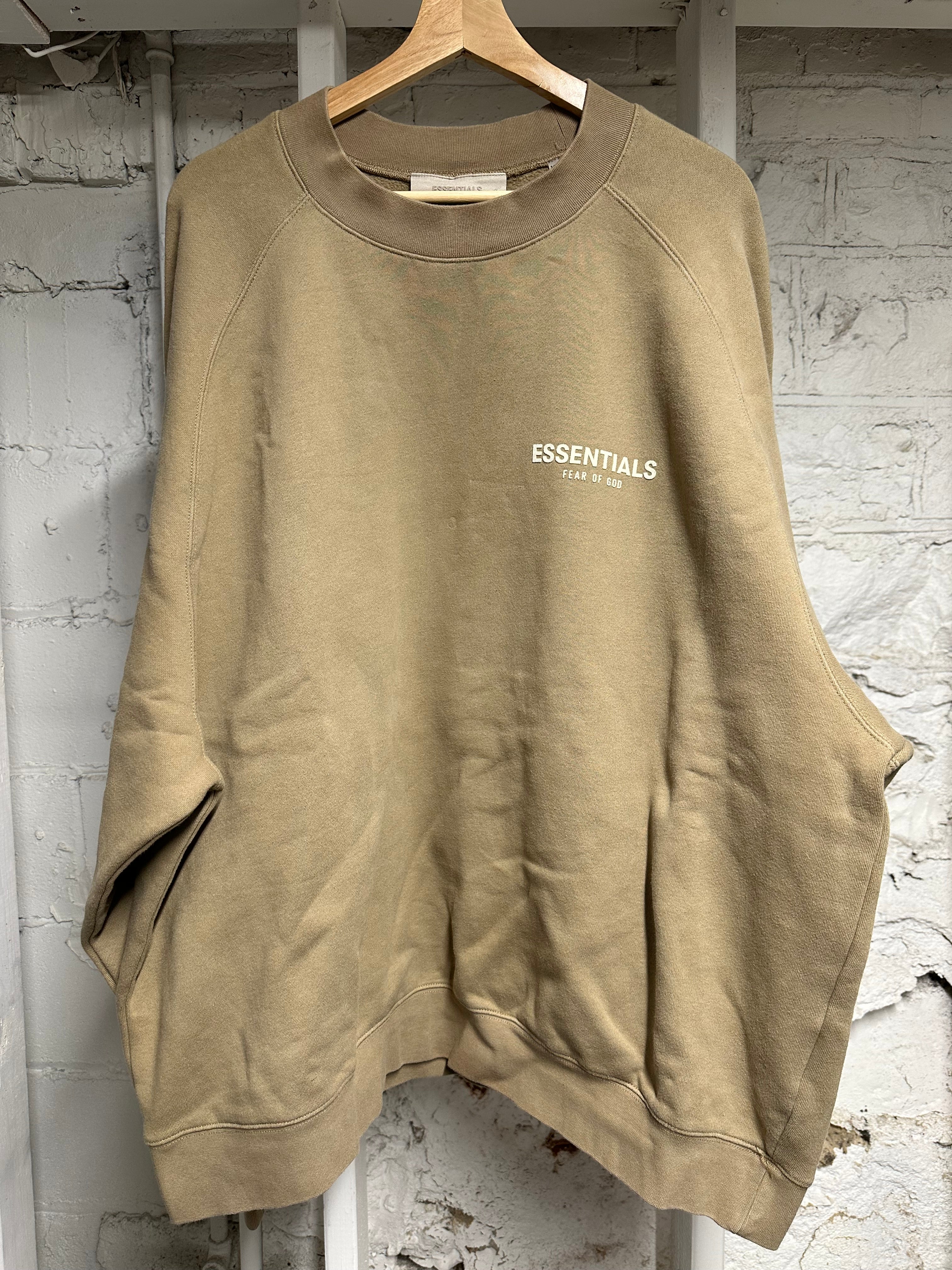 Fear of God Essentials Tan Crewneck Sz XXL