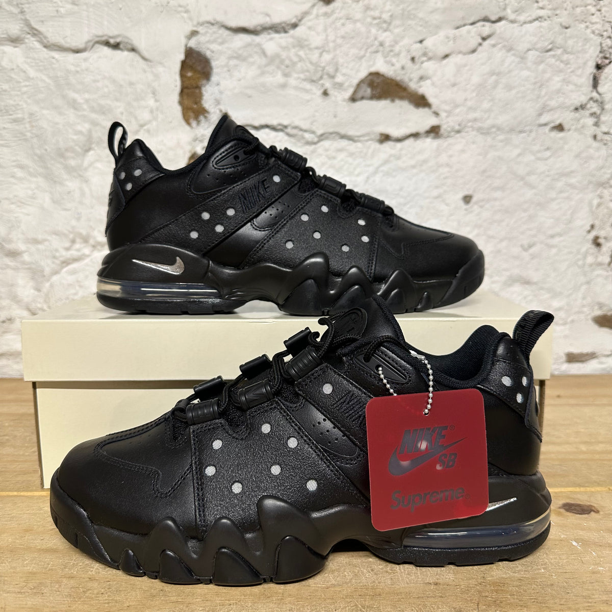 Nike Supreme SB Air Max 2 CB 94 Low Black Sz 9.5 DS