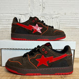 Bape Sk8sta Brown Red Sz 8