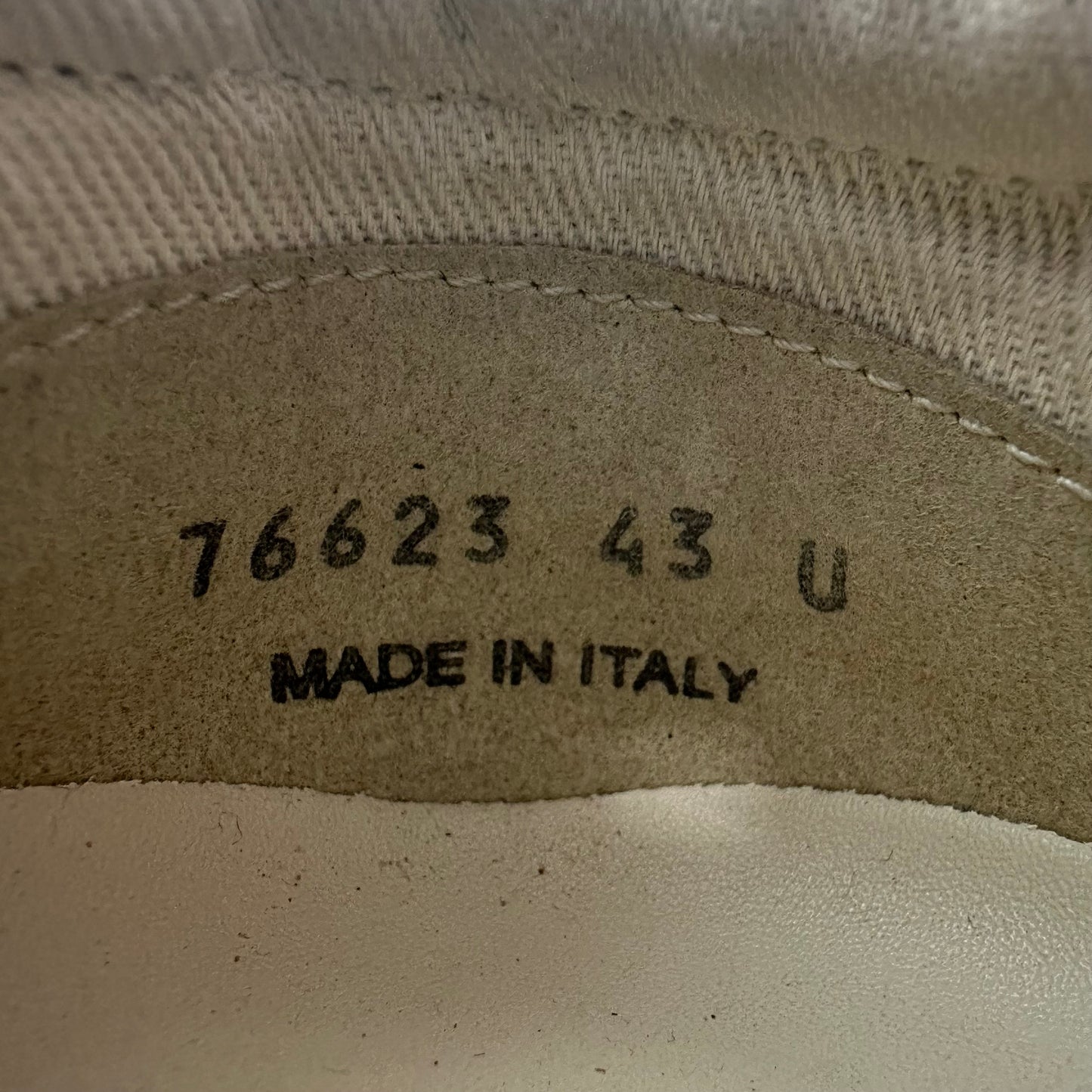 Rick Owens Vintage Dust Suede Milk Sneaker Sz 10 (43)